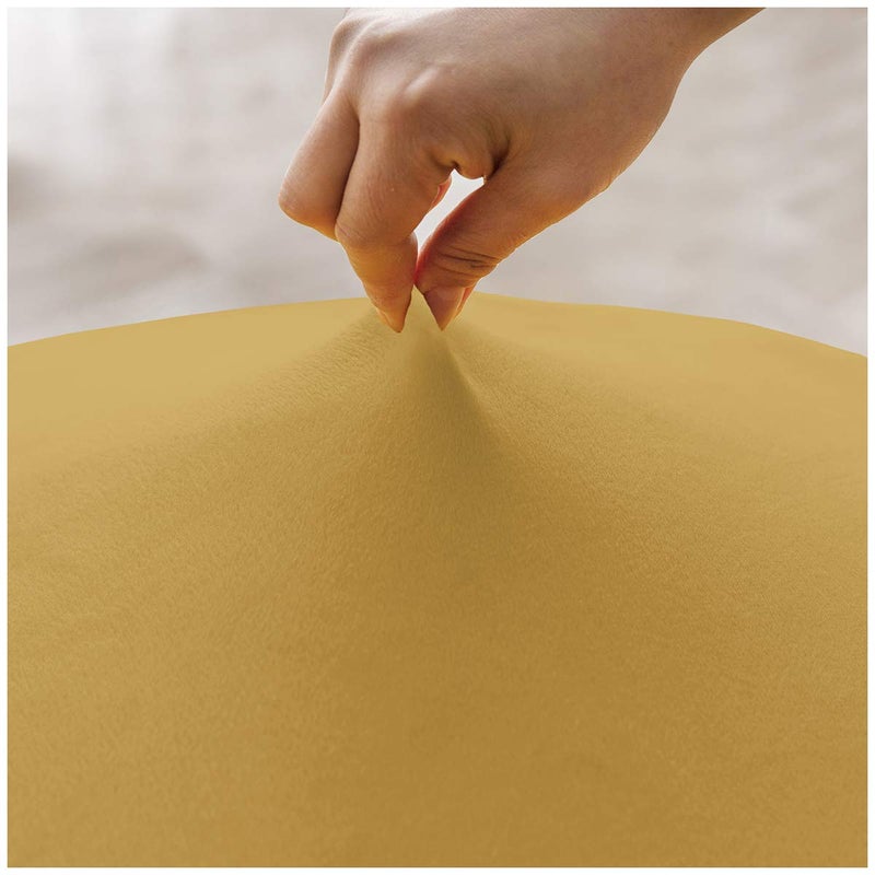 KELUINA Velvet Plush XL Dining Chair Covers, Stretch Chaircover, Spandex High Chairs Protector Covers Seat Slipcover with Elastic Band for Dining Room,Wedding, Ceremony, Banquet (Mustard Gold, Set of 6) - Image 3
